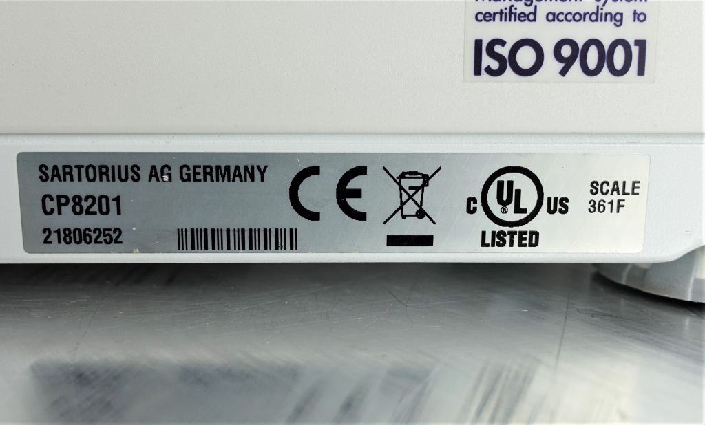Sartorius CPA8201 Präzisionswaage mit 8200g max und 0,1g Ablesbarkeit
